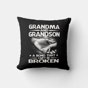 Grandma and Grandson A Bond That Can't Be Broken Cushion