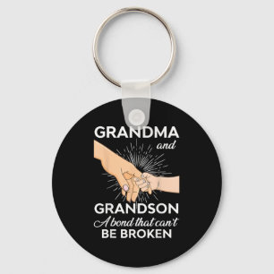 Grandma And Grandson A Bond That Can't Be Broken  Key Ring