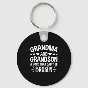 Grandma And Grandson A Bond That Can't Be Broken  Key Ring