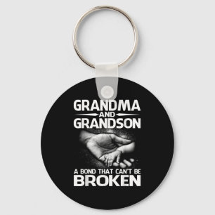 Grandma And Grandson A Bond That Can't Be Broken  Key Ring