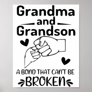 Grandma And Grandson A Bond That Can't Be Broken Poster