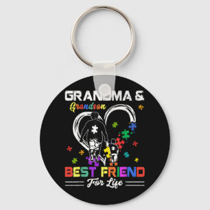 Grandma And Grandson Best Friend For Life Autism A Key Ring