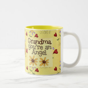 Grandma Angel Two-Tone Coffee Mug