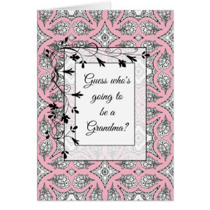 Grandma Announcement card