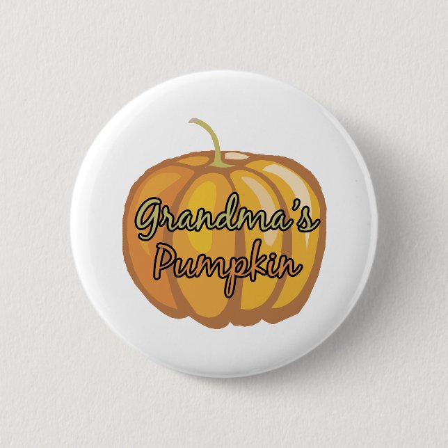 Grandma's Pumpkin 6 Cm Round Badge (Front)