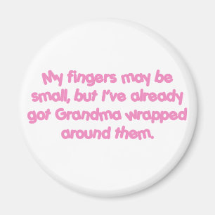 Grandma's Wrapped (Pink) Magnet