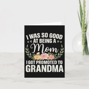 Grandma Art For Mom Women Grandmother Promoted To  Card