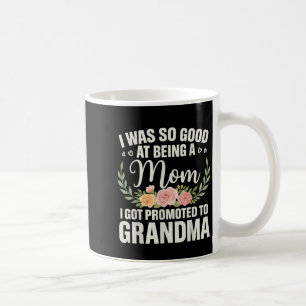 Grandma Art For Mom Women Grandmother Promoted To  Coffee Mug