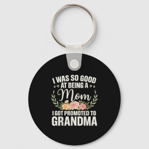 Grandma Art For Mom Women Grandmother Promoted To  Key Ring