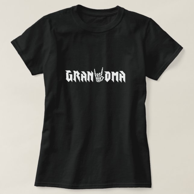 Grandma Bad to the Bone Birthday Boy - Family Gift T-Shirt (Design Front)