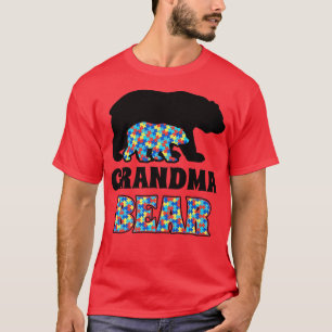 Grandma Bear Autism Awareness Premium  T-Shirt