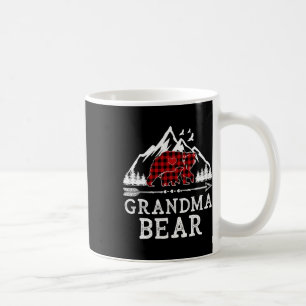 Grandma Bear Christmas Buffalo Plaid Family Matchi Coffee Mug