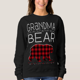 Grandma Bear Christmas Pyjamas Matching Family Pla Sweatshirt