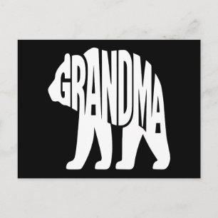 Grandma Bear Holiday Postcard
