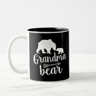 Grandma Bear Mothers Day Gift Two-Tone Coffee Mug