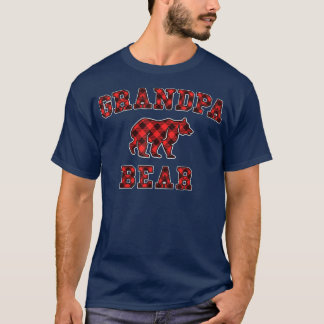 Grandma Bear Red Buffalo Plaid Matching Family Chr T-Shirt