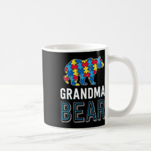 Grandma Bear World Autism Awareness Day Family Puz Coffee Mug