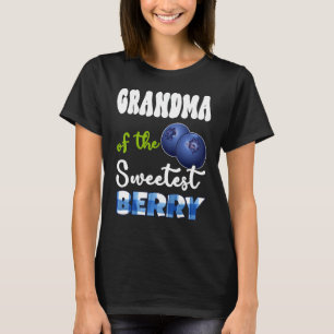 Grandma Berry 1st Birthday Blueberry Theme Sweetes T-Shirt