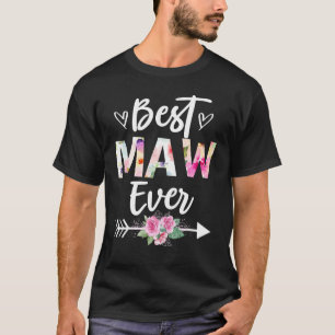 Grandma Best Maw Ever Mothers Day Flower Women T-Shirt