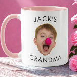 Grandma Birthday, Baby Face Dady Gift, Custom Face Mug<br><div class="desc">Grandma Birthday,  Baby Face Dady Gift,  Custom Face Mug</div>