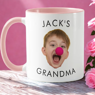 Grandma Birthday, Baby Face Dady Gift, Custom Face Mug