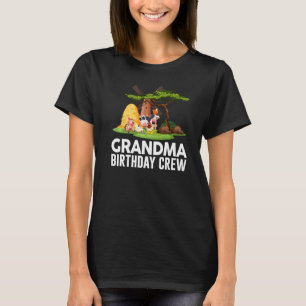 Grandma Birthday Crew Farm Animal Birthday Party F T-Shirt