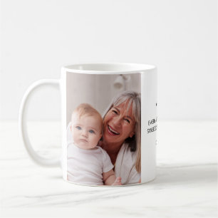 Grandma Black and White 2 Photo Coffee Mug