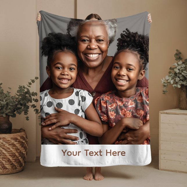 Grandma Blanket Personalised Sherpa Cosy Gift Idea (Creator Uploaded)