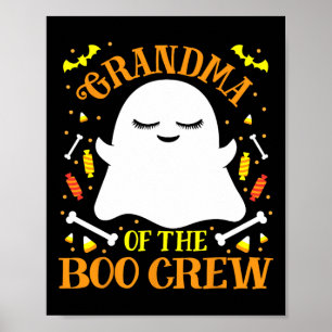 Grandma Boo Crew Ghost Matching Family Set Hallow Poster