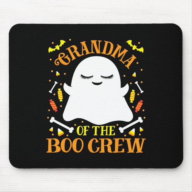 Grandma Boo Crew Ghost Matching Family Set Hallowe Mouse Pad (Front)