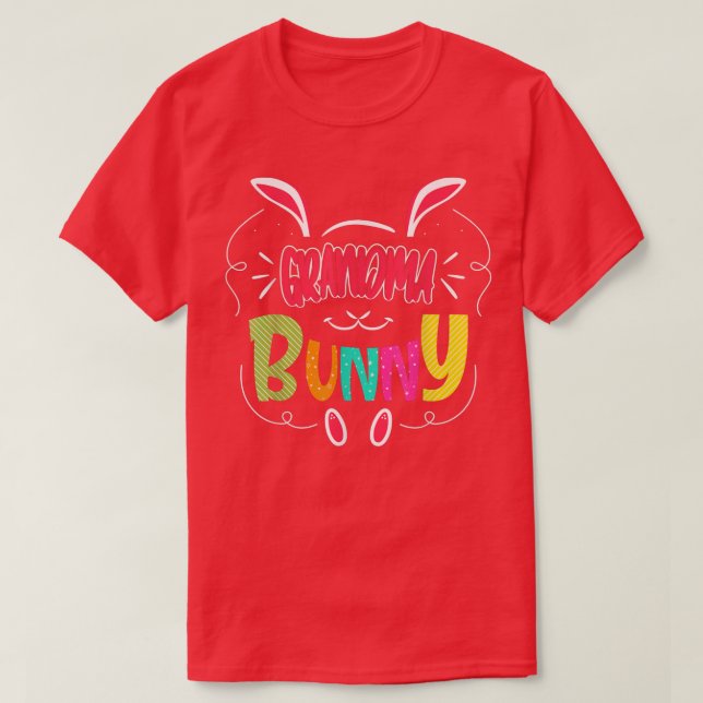 Grandma Bunny  Easter T-Shirt (Design Front)