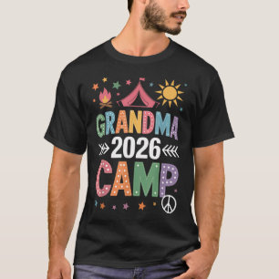 Grandma Camp 2026 Family Vacation Summer Camping T-Shirt