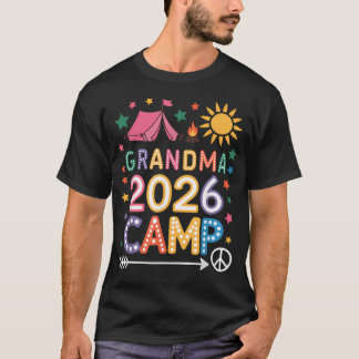 Grandma Camp 2026 Family Vacation Summer Camping T-Shirt