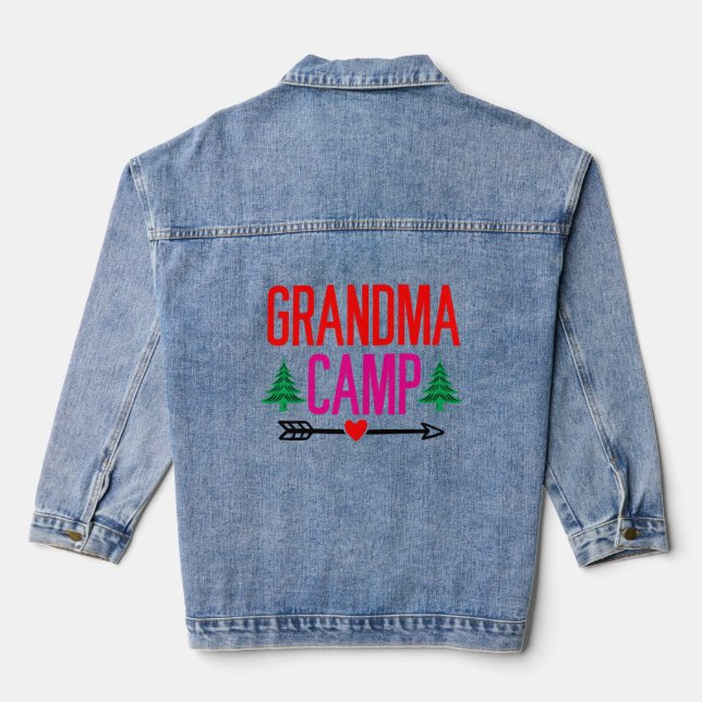 Grandma camp denim jacket (Back)