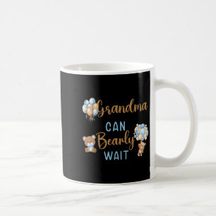 Grandma Can Bearly Wait Gender Neutral Baby Shower Coffee Mug