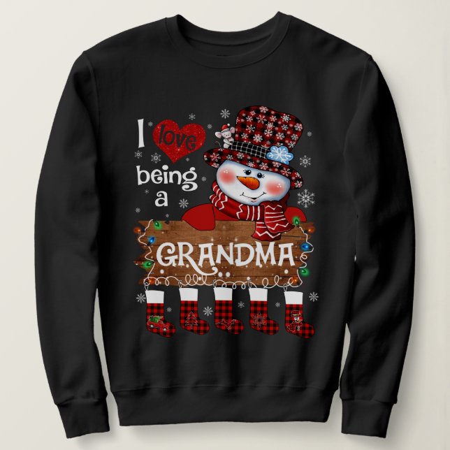 Grandma Christmas Sweatshirt (Design Front)