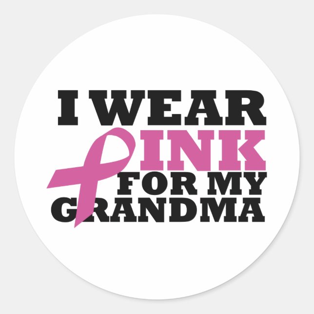 grandma classic round sticker (Front)