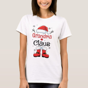 Grandma Claus Christmas Costume Pajama Family Matc T-Shirt