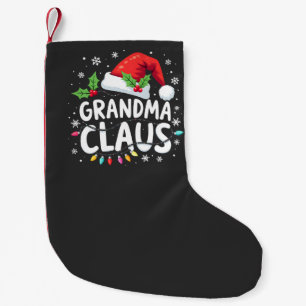 Grandma Claus Christmas Family Union Outfit  Small Christmas Stocking