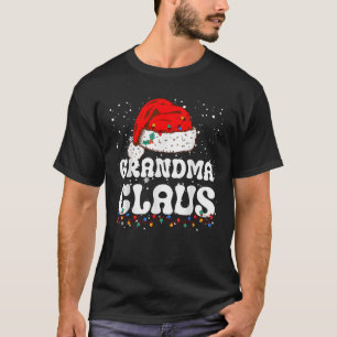 Grandma Claus Christmas Grandma Santa Family Match T-Shirt