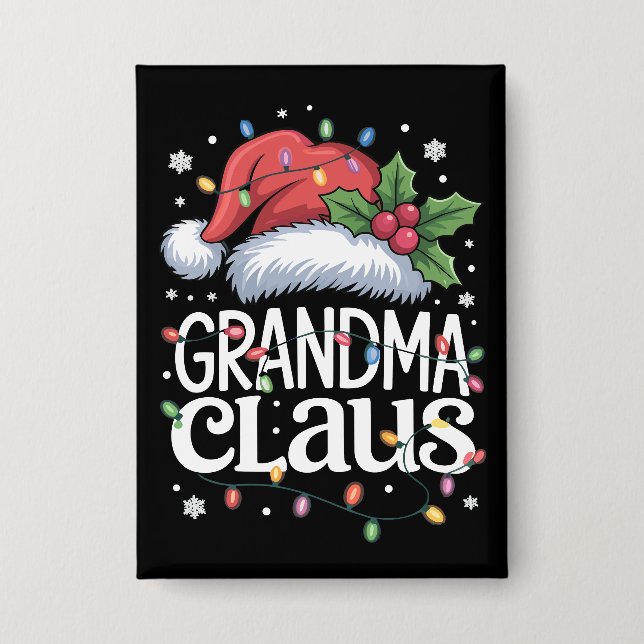 Grandma Claus Christmas Lights Pajama Family Match (Front)