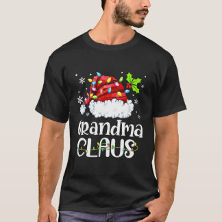 Grandma Claus Christmas Pajama Family Matching T-Shirt