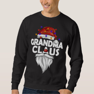 Grandma Claus Christmas Pajama Family Matching Xma Sweatshirt