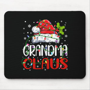 Grandma Claus Christmas Santa Matching Family Xmas Mouse Pad