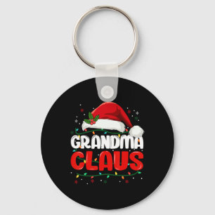 Grandma Claus Christmas Xmas Santa Women Family Ma Key Ring