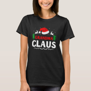 Grandma Claus Santa Christmas Matching Family Paja T-Shirt