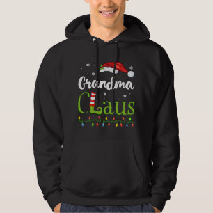 Grandma Claus Santa Pyjamas Funny Gift Idea Christ Hoodie