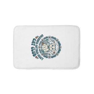 Grandma Cottage Craft Cat Pet Lover Shirt Art - Gr Bath Mat