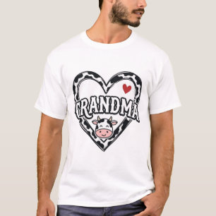 Grandma Cow Heart Vintage Farmhouse Shirt Design_1