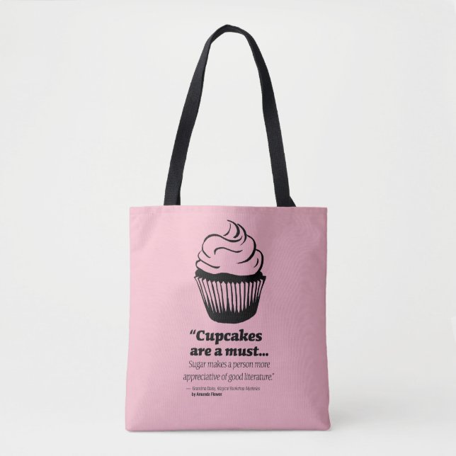 Grandma Daisy Cupcake Tote (Front)